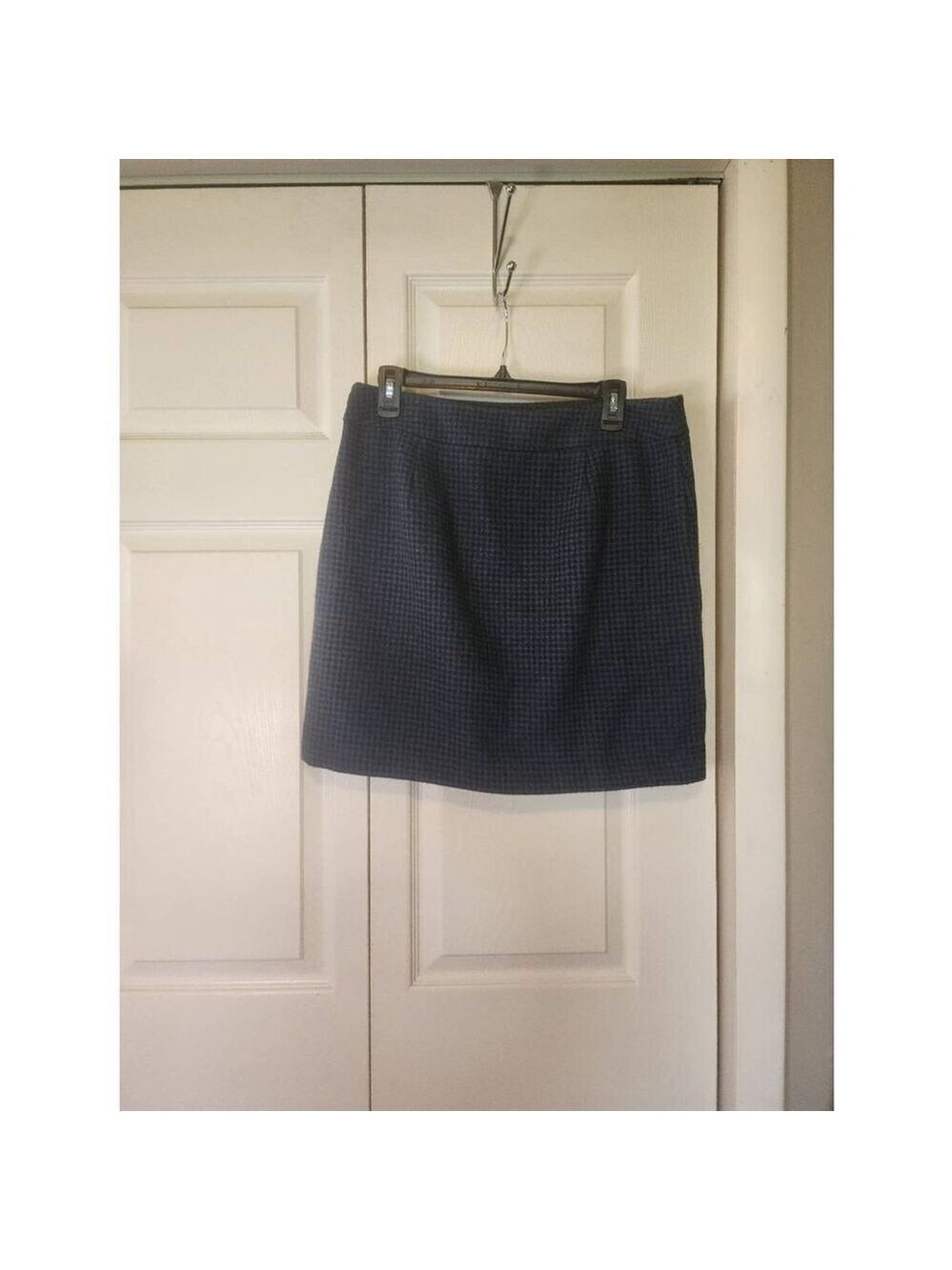 Loft Blue and Black Skirt